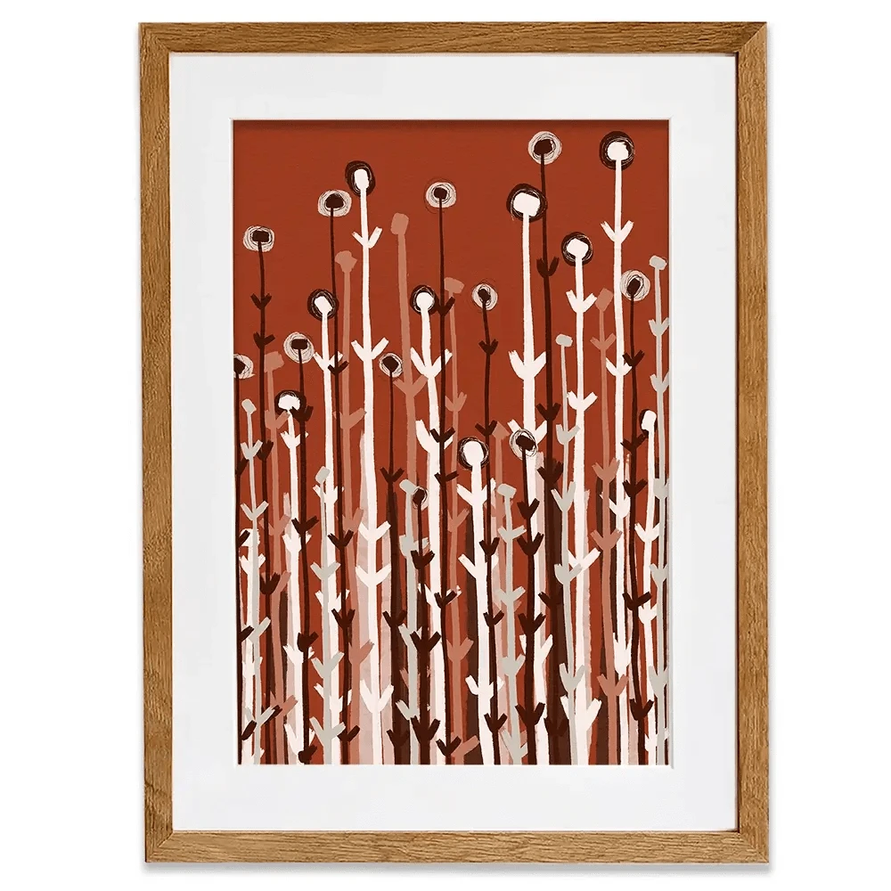 Pastel Plants Framed Art Print Pastel Plants Framed Art Print wall art product Treechild