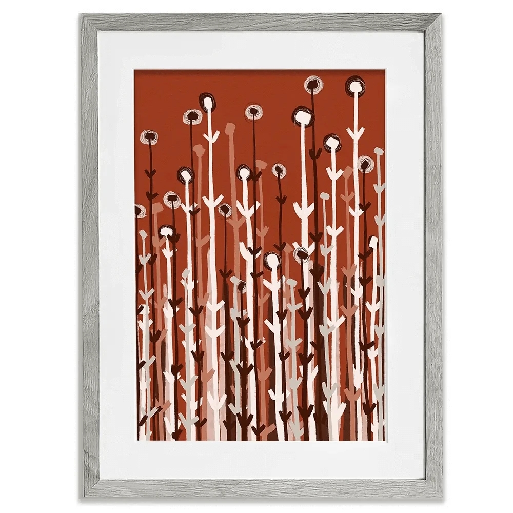 Pastel Plants Framed Art Print Pastel Plants Framed Art Print wall art product Treechild