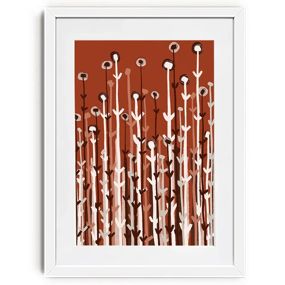 Pastel Plants Framed Art Print Pastel Plants Framed Art Print wall art product Treechild