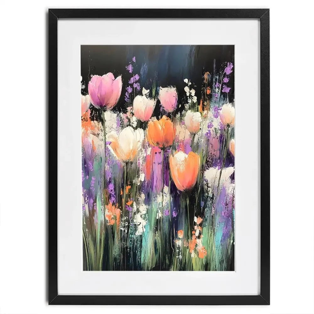 Pastel Tulips Framed Art Print Pastel Tulips Framed Art Print wall art product Creative Studio - Independent