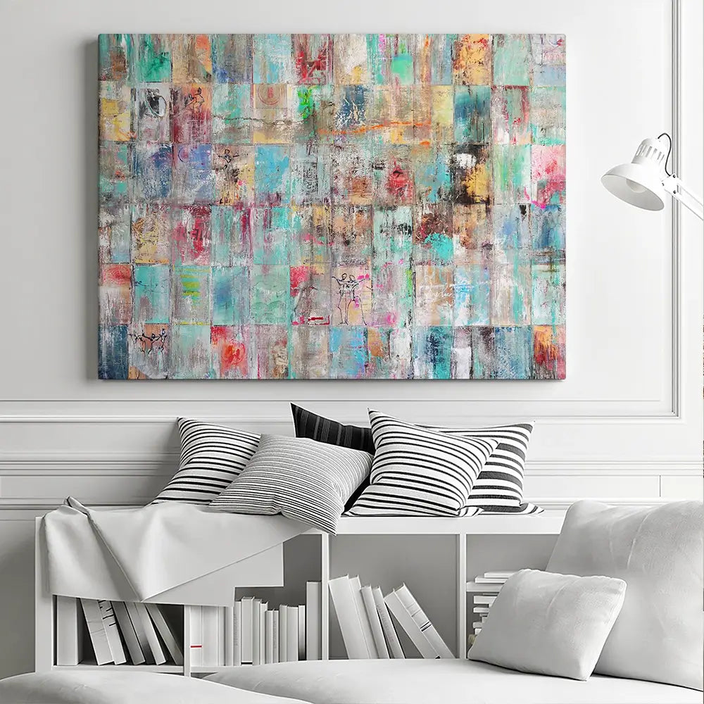 Patchwork Canvas Print Patchwork Canvas Print wall art product Studio Paint-Ing