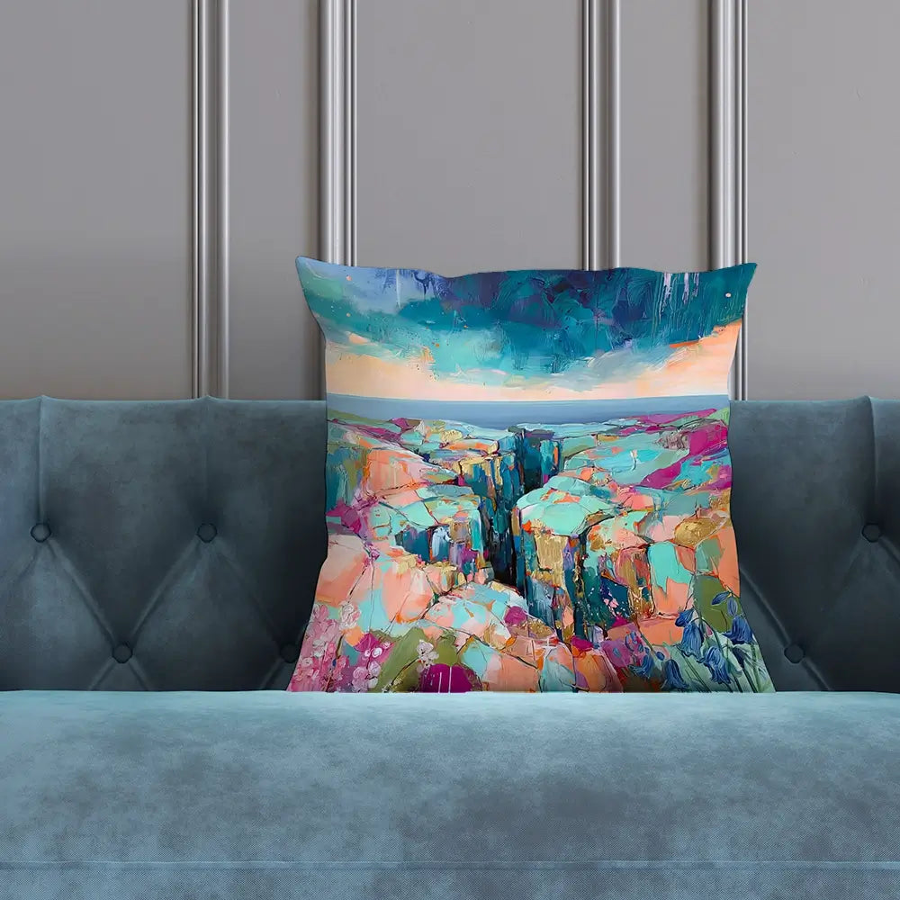 Patchwork Coast Cushion Patchwork Coast Cushion wall art product David Alexander Elder
