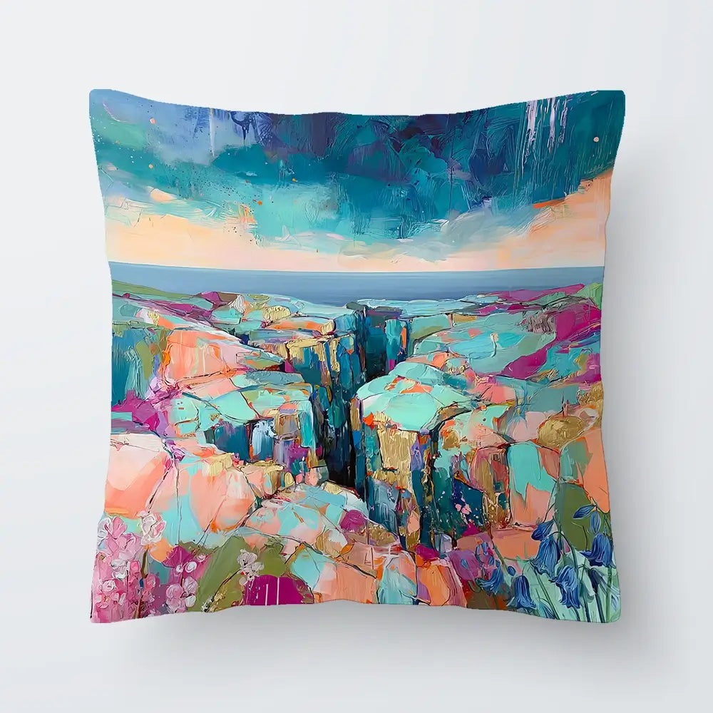 Patchwork Coast Cushion Patchwork Coast Cushion wall art product David Alexander Elder