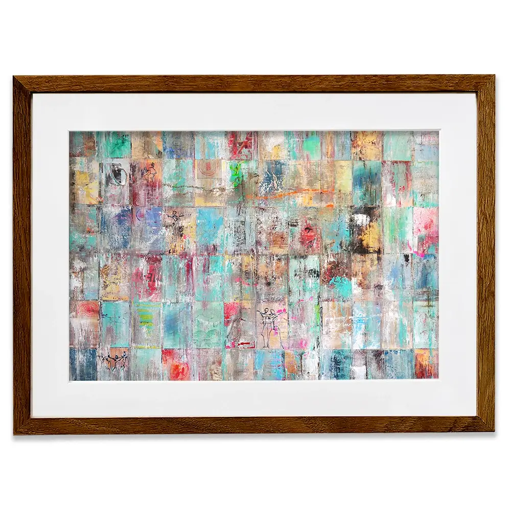 Patchwork Framed Art Print Patchwork Framed Art Print wall art product Studio Paint-Ing