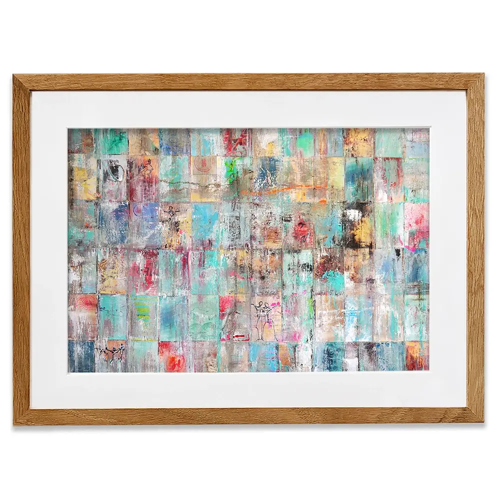 Patchwork Framed Art Print Patchwork Framed Art Print wall art product Studio Paint-Ing
