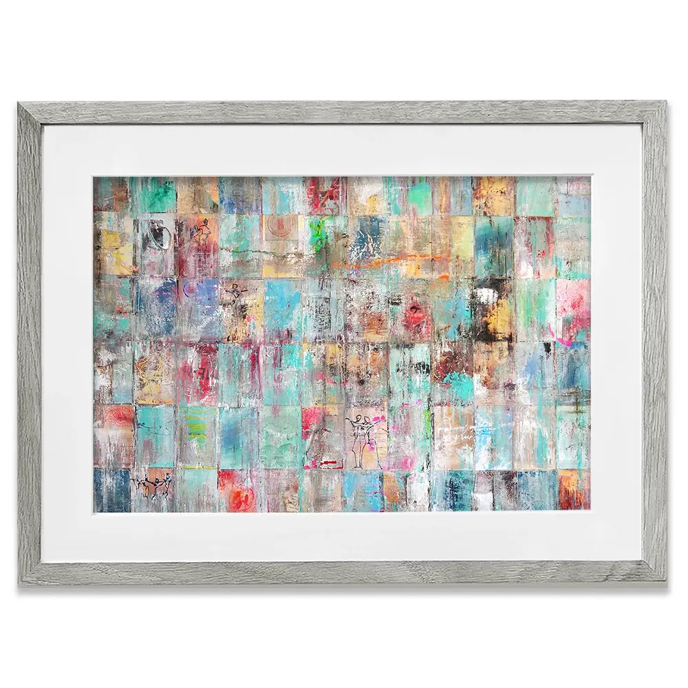 Patchwork Framed Art Print Patchwork Framed Art Print wall art product Studio Paint-Ing