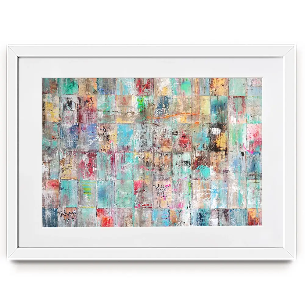 Patchwork Framed Art Print Patchwork Framed Art Print wall art product Studio Paint-Ing