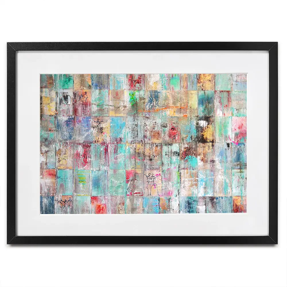Patchwork Framed Art Print Patchwork Framed Art Print wall art product Studio Paint-Ing