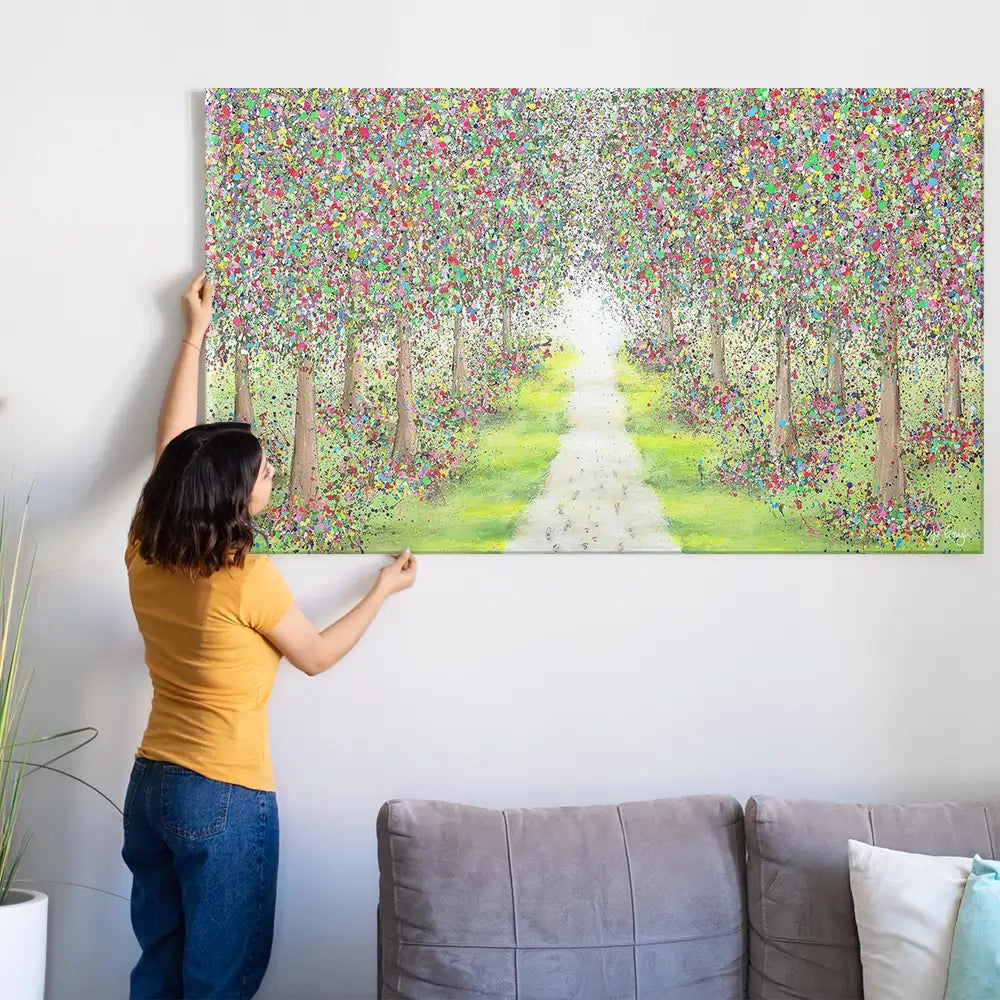 Pathway To Happiness Oversized Canvas Print Pathway To Happiness Oversized Canvas Print wall art product Art Print Shop