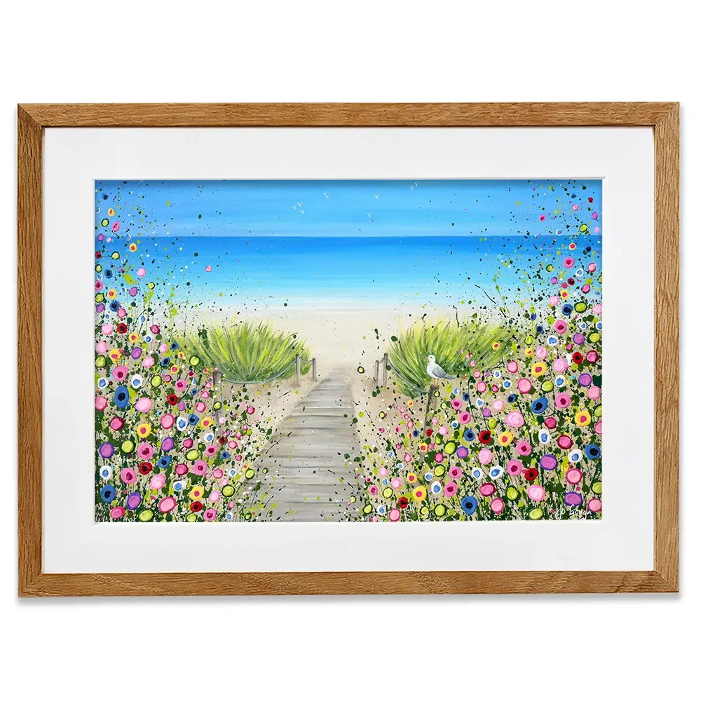 Pathway To Paradise Framed Art Print Pathway To Paradise Framed Art Print wall art product Jo Gough
