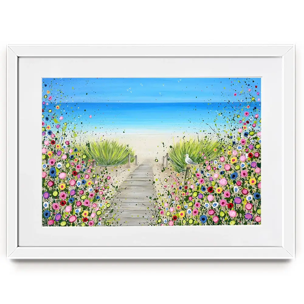 Pathway To Paradise Framed Art Print Pathway To Paradise Framed Art Print wall art product Jo Gough