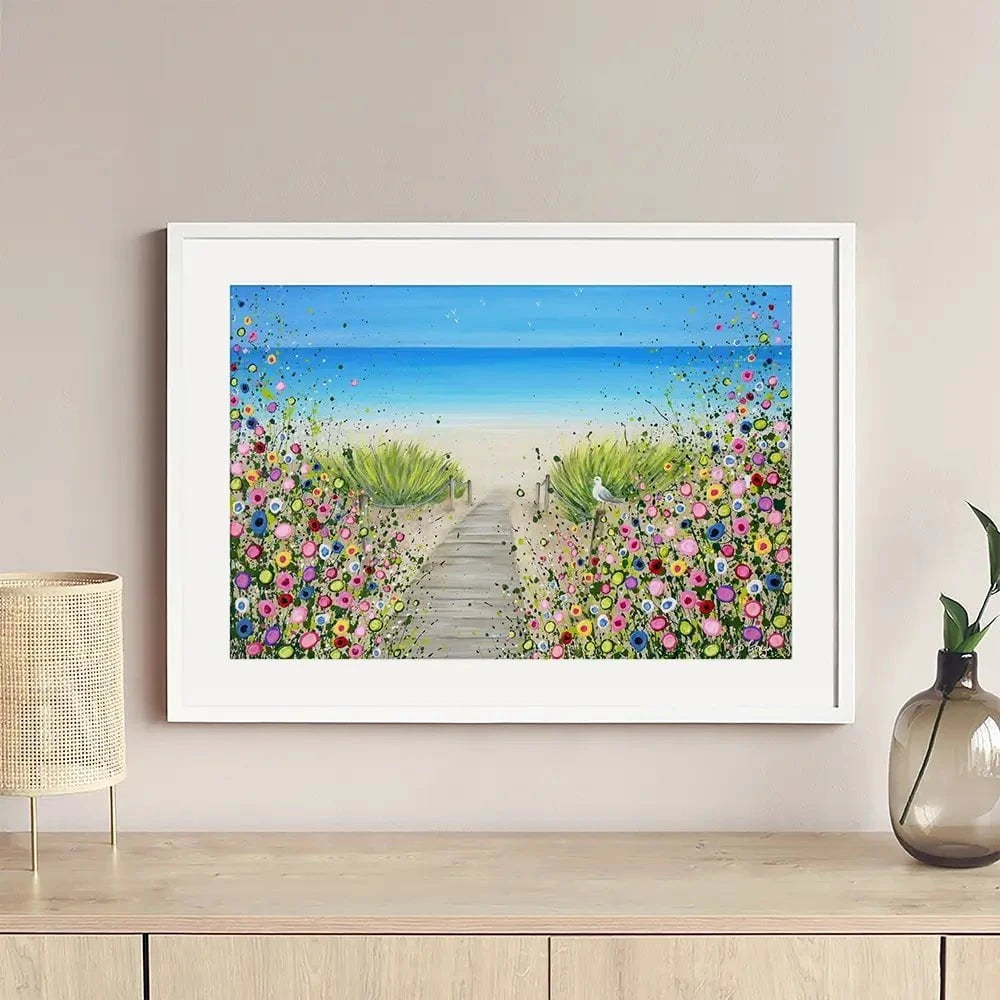 Pathway To Paradise Framed Art Print Pathway To Paradise Framed Art Print wall art product Jo Gough