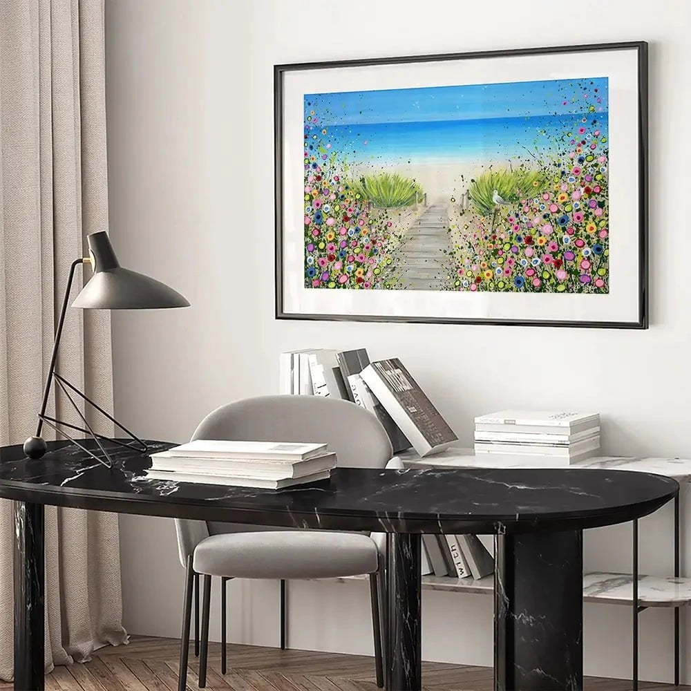 Pathway To Paradise Framed Art Print Pathway To Paradise Framed Art Print wall art product Jo Gough