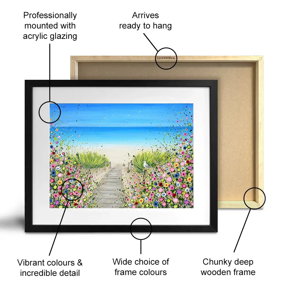 Pathway To Paradise Framed Art Print Pathway To Paradise Framed Art Print wall art product Jo Gough