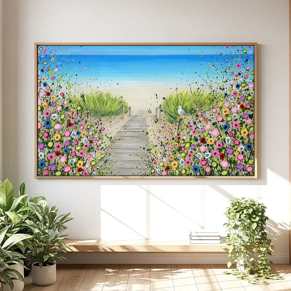 Pathway To Paradise Oversized Canvas Print Pathway To Paradise Oversized Canvas Print wall art product Jo Gough