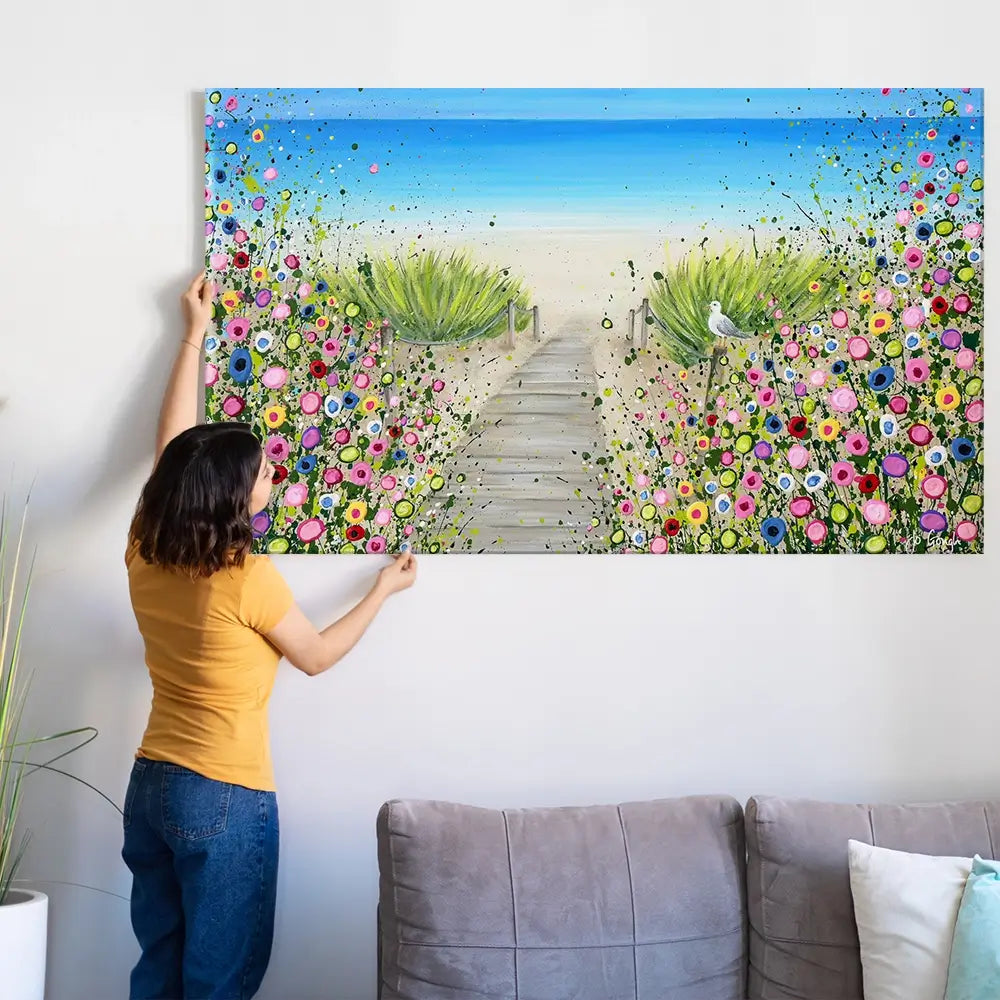 Pathway To Paradise Oversized Canvas Print Pathway To Paradise Oversized Canvas Print wall art product Jo Gough