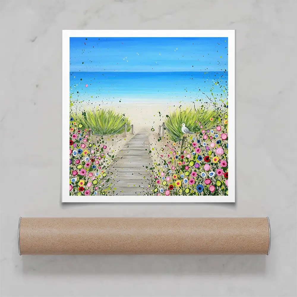 Pathway To Paradise Square Art Print Pathway To Paradise Square Art Print wall art product Jo Gough