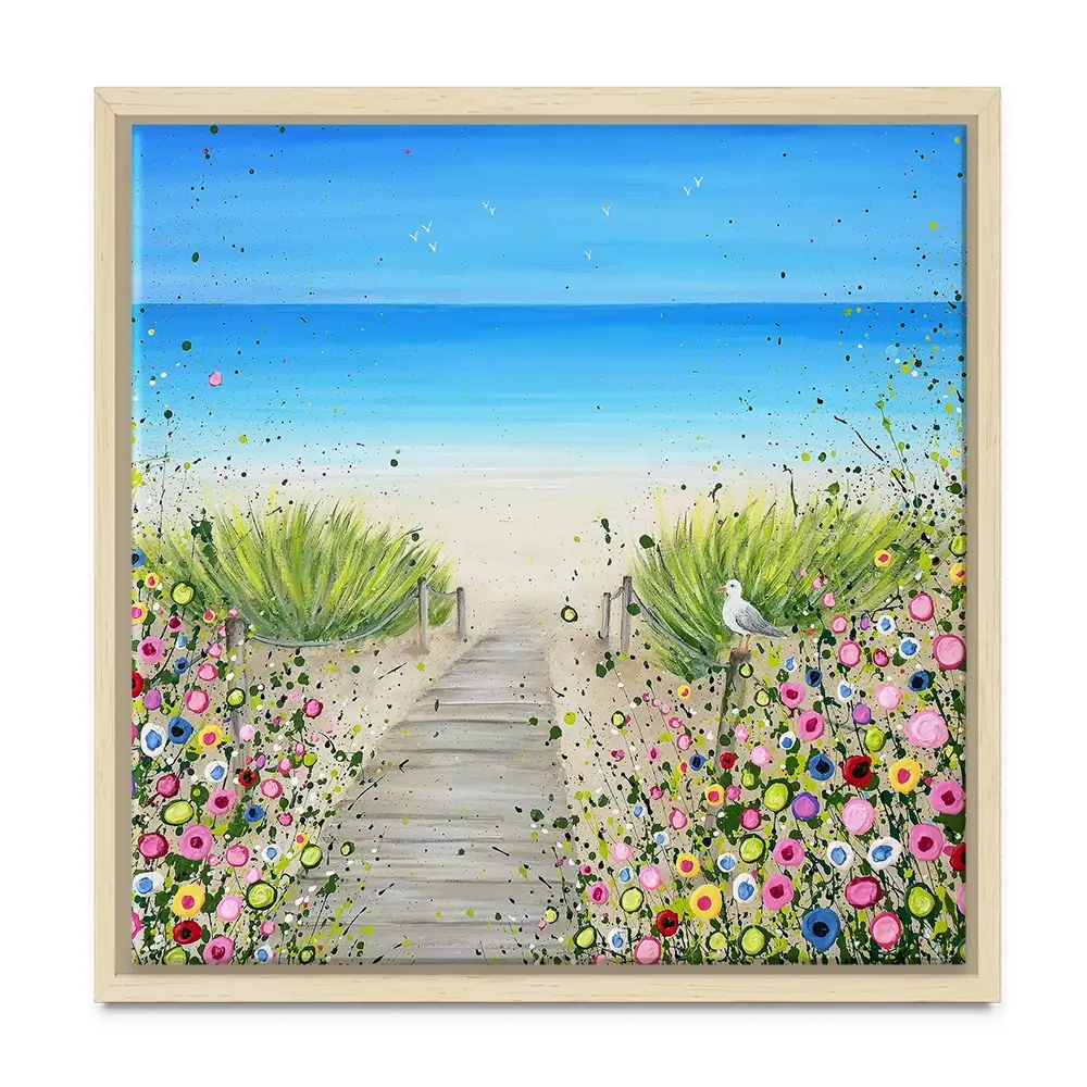Pathway To Paradise Square Canvas Print Pathway To Paradise Square Canvas Print wall art product Jo Gough