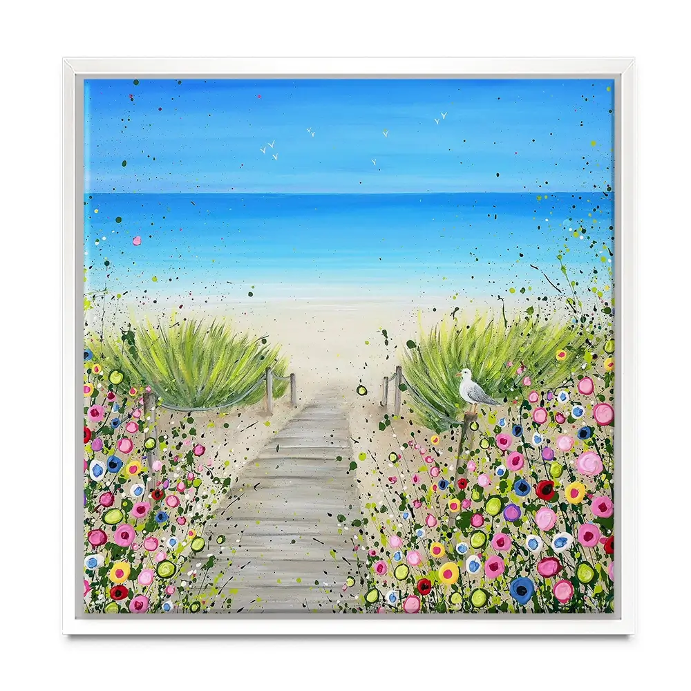 Pathway To Paradise Square Canvas Print Pathway To Paradise Square Canvas Print wall art product Jo Gough