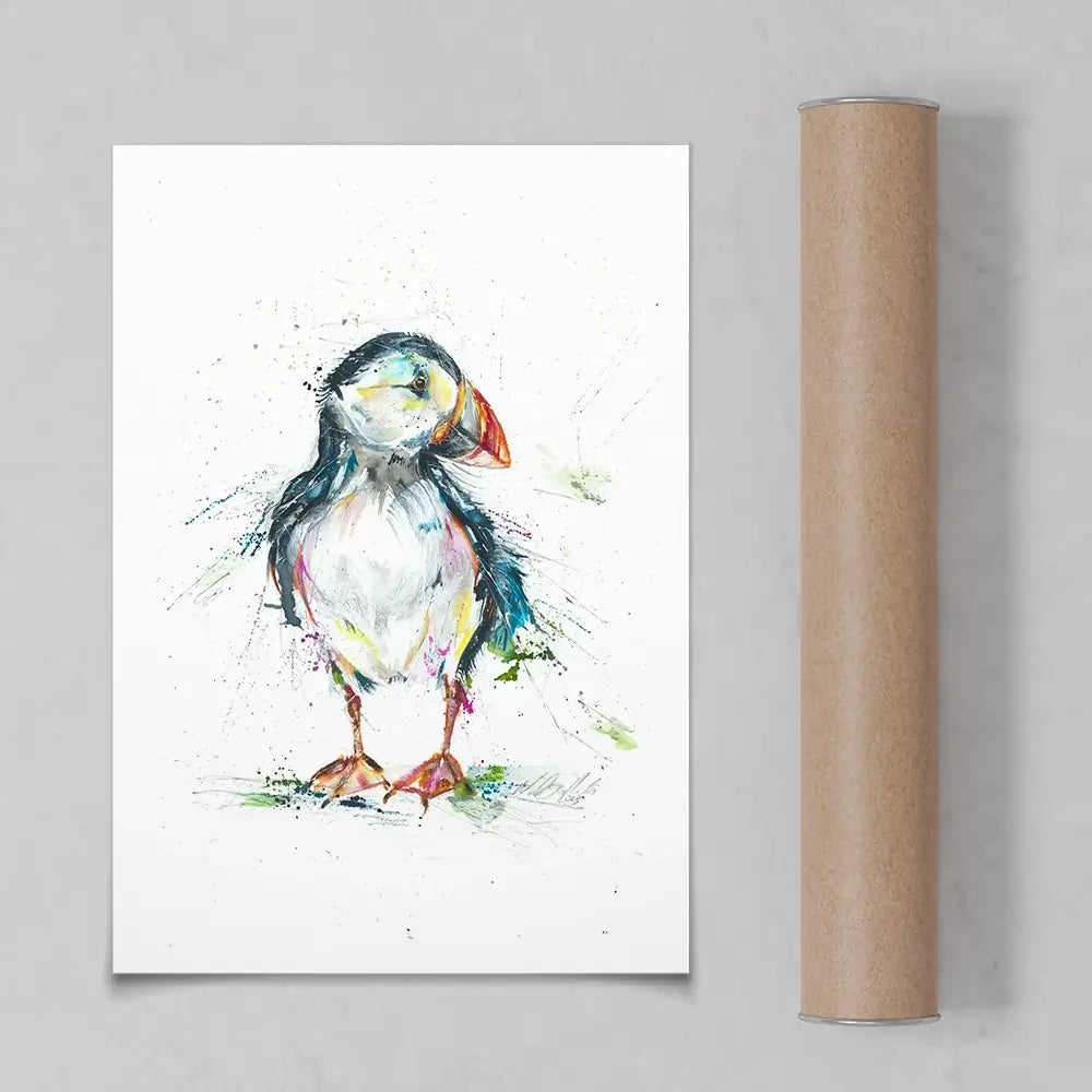 Patrick Puffin Art Print Patrick Puffin Art Print wall art product Nicola Jane Rowles