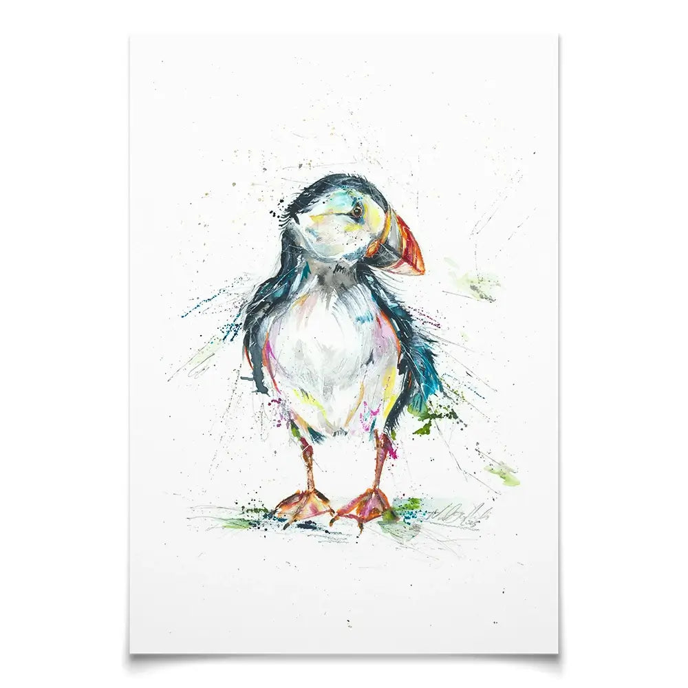 Patrick Puffin Art Print Patrick Puffin Art Print wall art product Nicola Jane Rowles