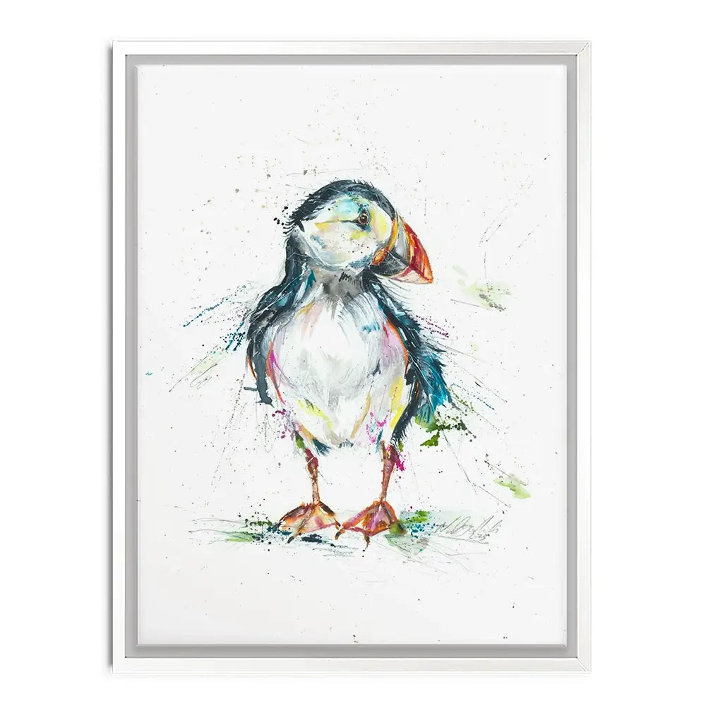 Patrick Puffin Canvas Print Patrick Puffin Canvas Print wall art product Nicola Jane Rowles