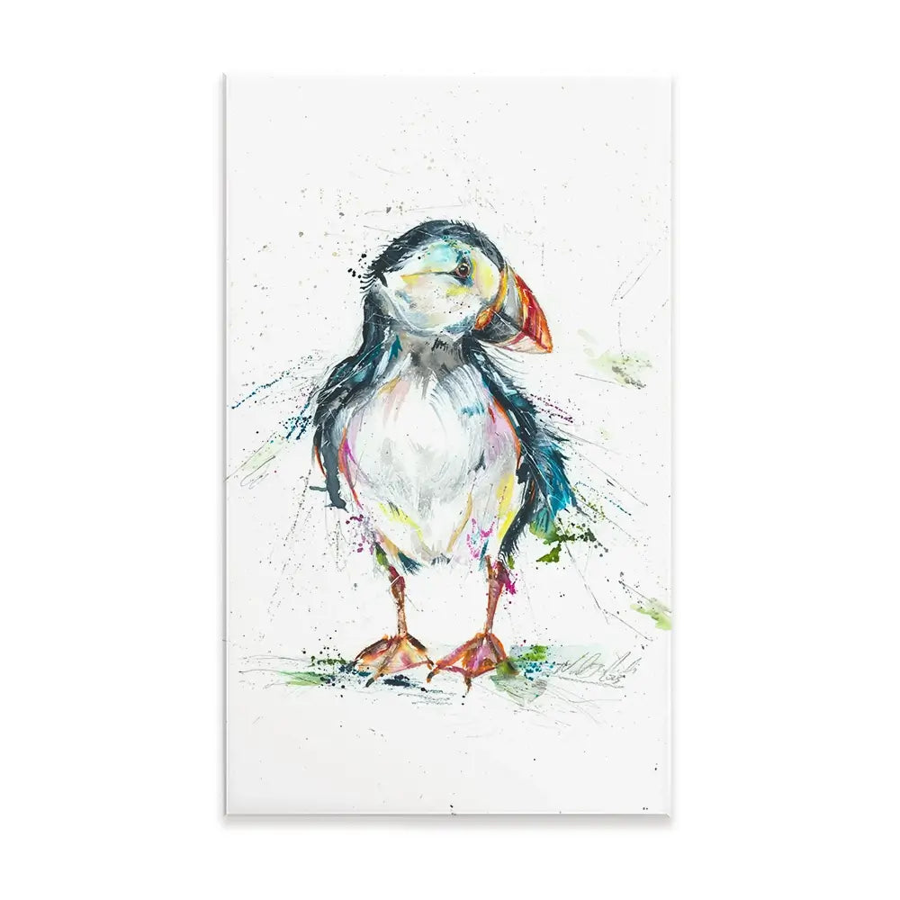 Patrick Puffin Canvas Print Patrick Puffin Canvas Print wall art product Nicola Jane Rowles