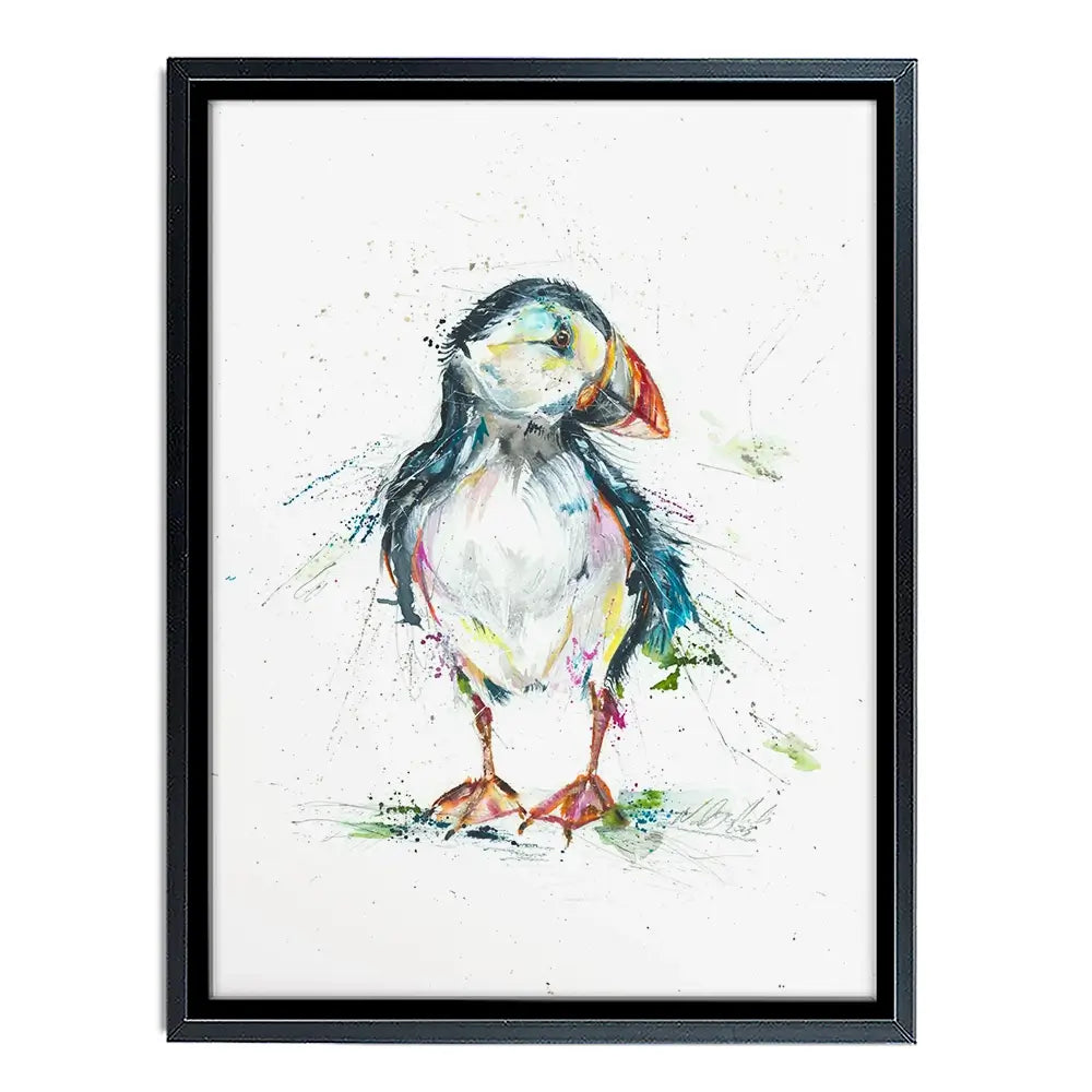 Patrick Puffin Canvas Print Patrick Puffin Canvas Print wall art product Nicola Jane Rowles