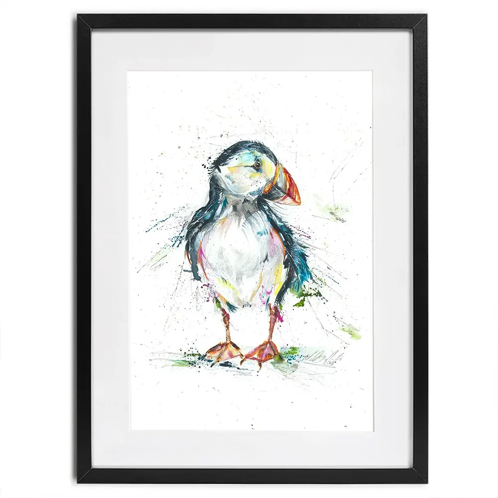 Patrick Puffin Framed Art Print Patrick Puffin Framed Art Print wall art product Nicola Jane Rowles