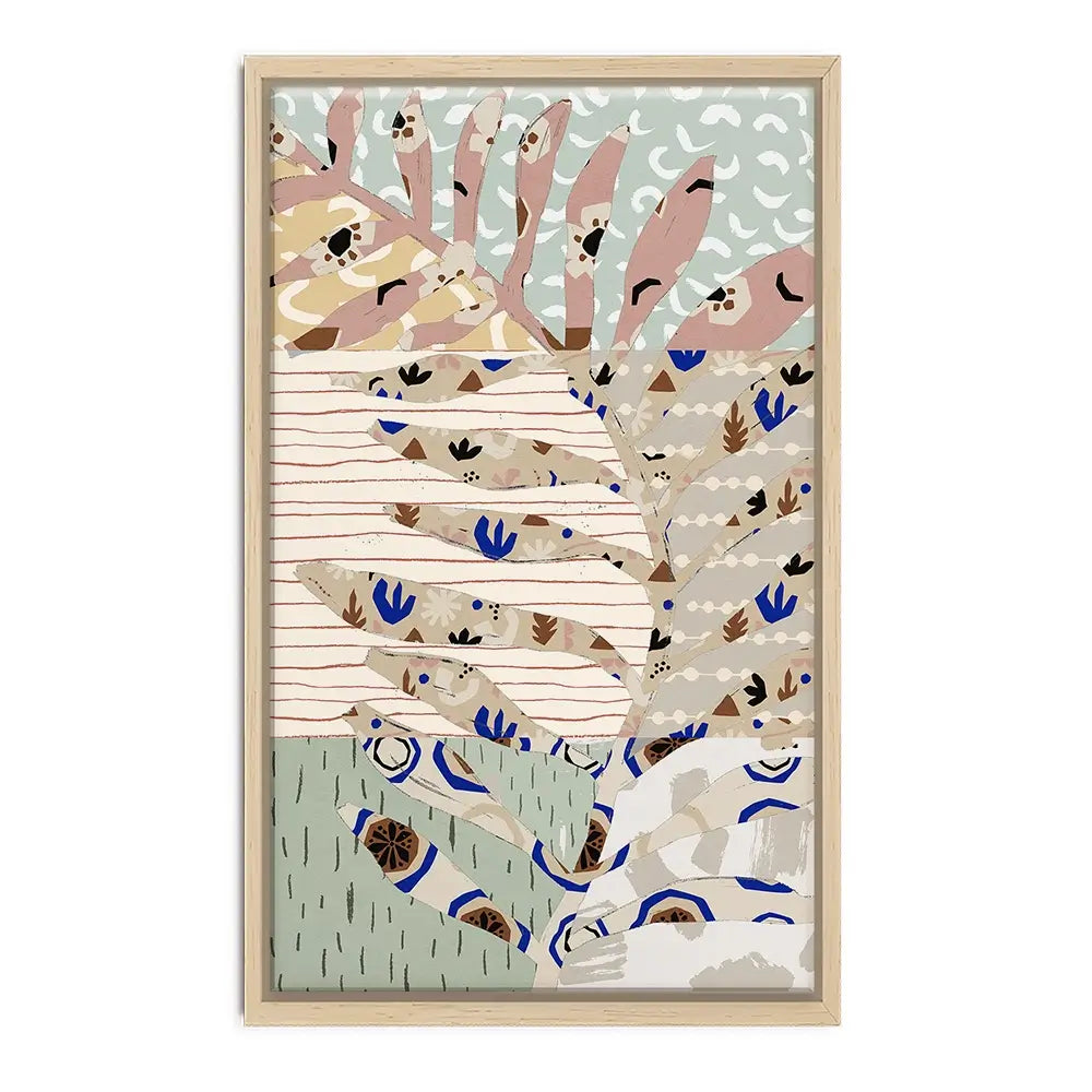 Pattern Play Leaf Canvas Print Pattern Play Leaf Canvas Print wall art product Treechild