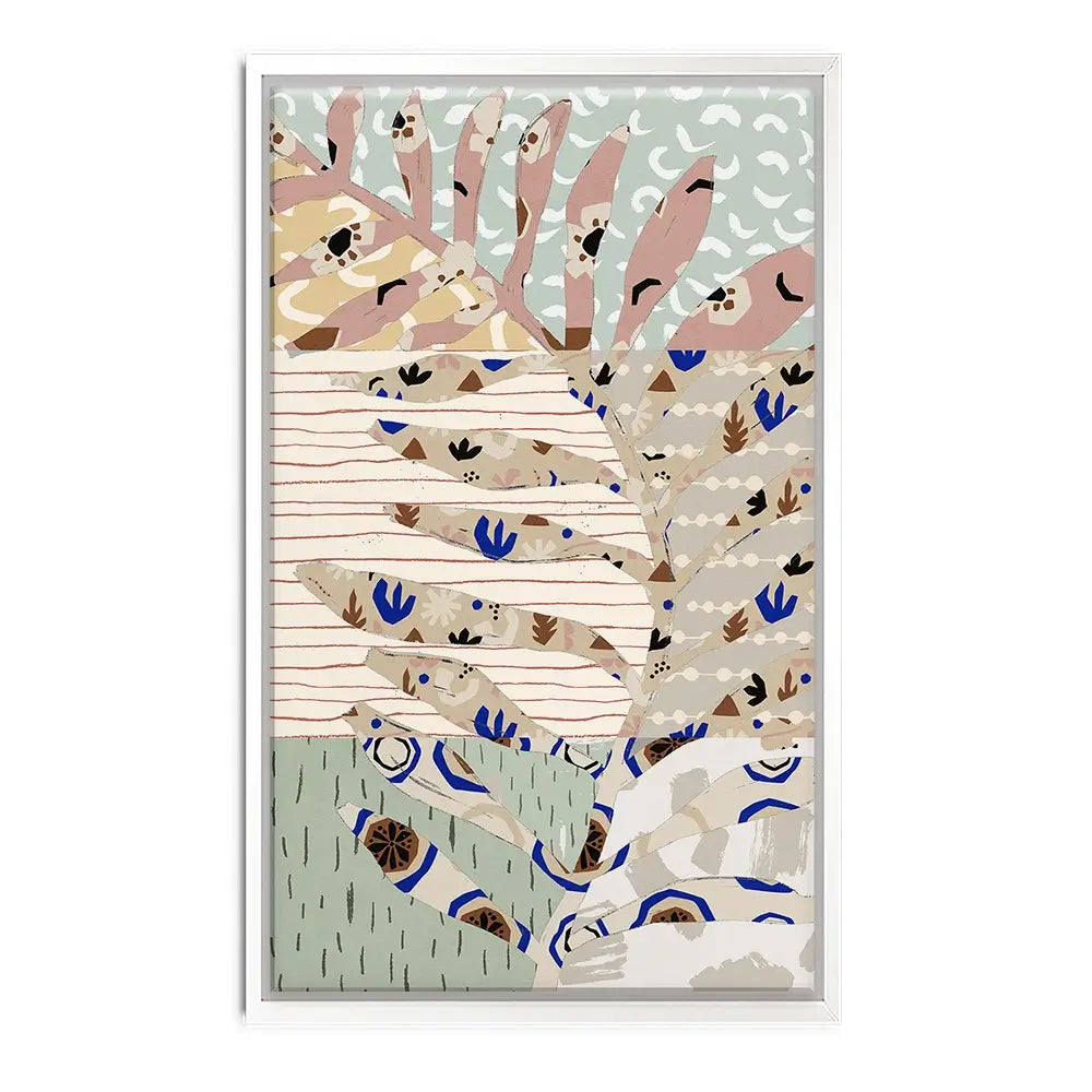 Pattern Play Leaf Canvas Print Pattern Play Leaf Canvas Print wall art product Treechild