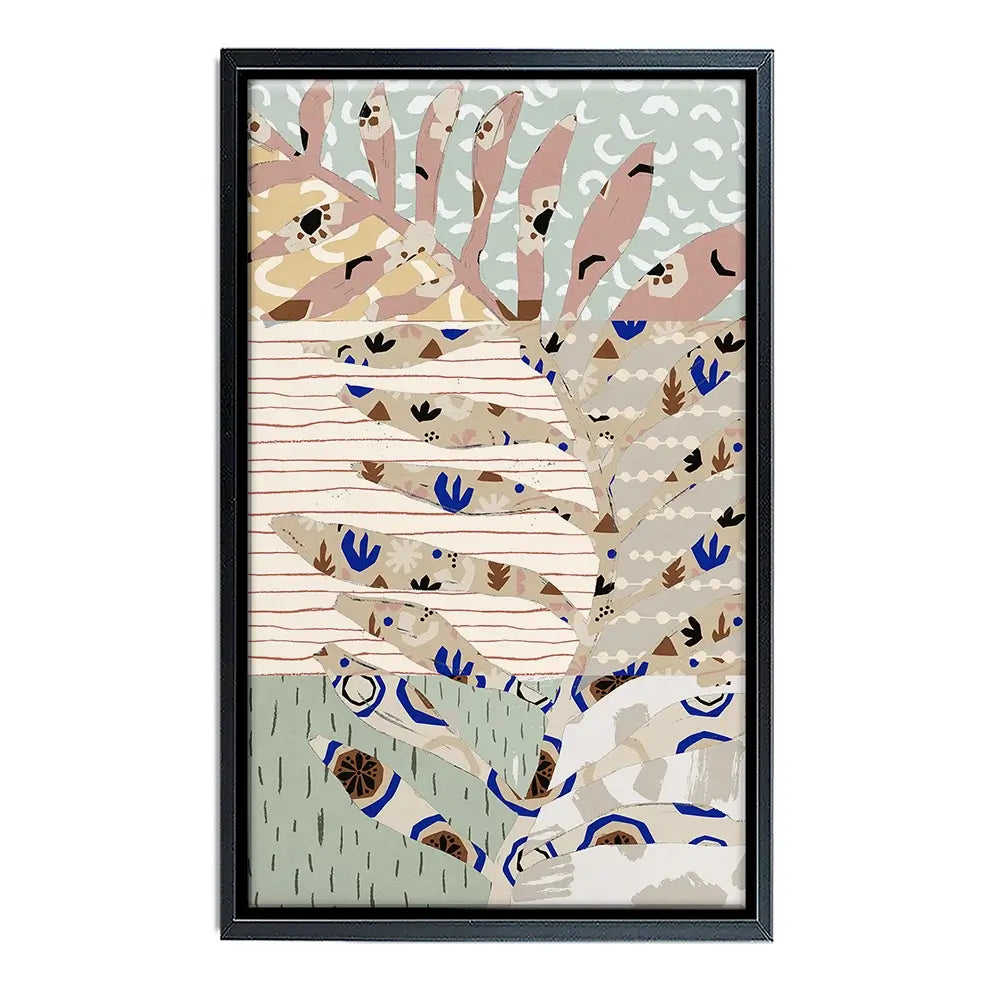 Pattern Play Leaf Canvas Print Pattern Play Leaf Canvas Print wall art product Treechild