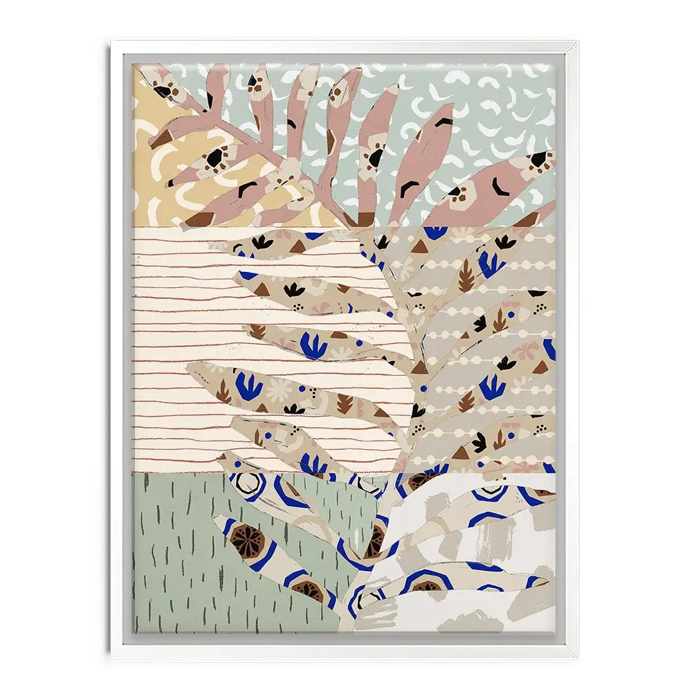 Pattern Play Leaf Canvas Print Pattern Play Leaf Canvas Print wall art product Treechild