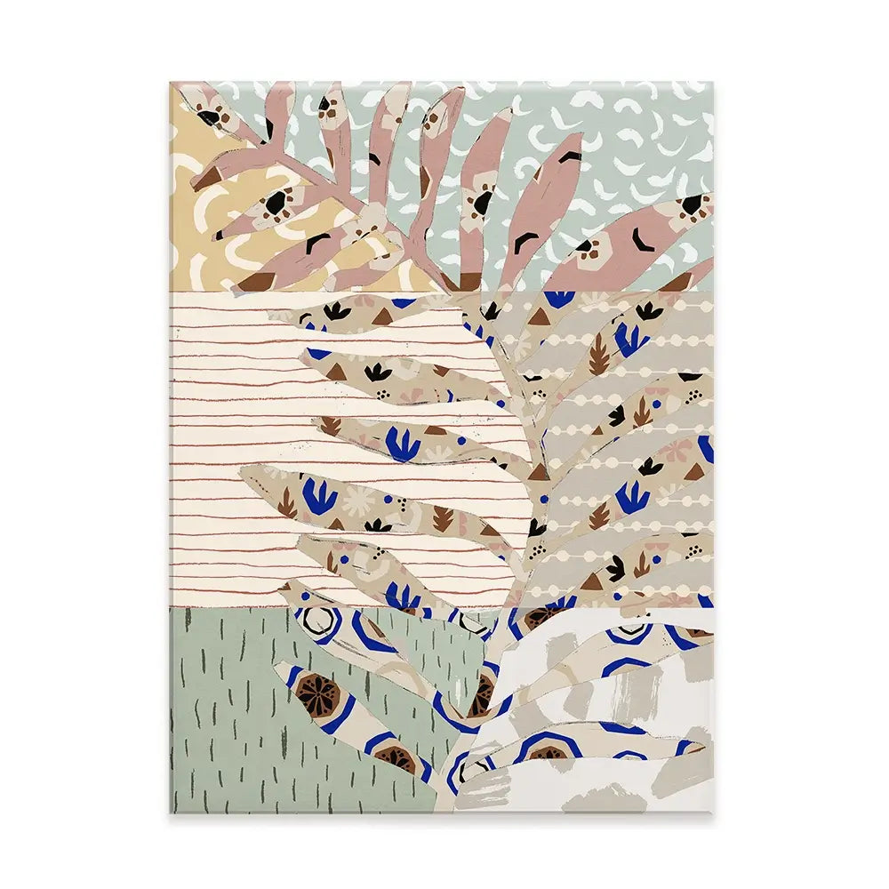 Pattern Play Leaf Canvas Print Pattern Play Leaf Canvas Print wall art product Treechild