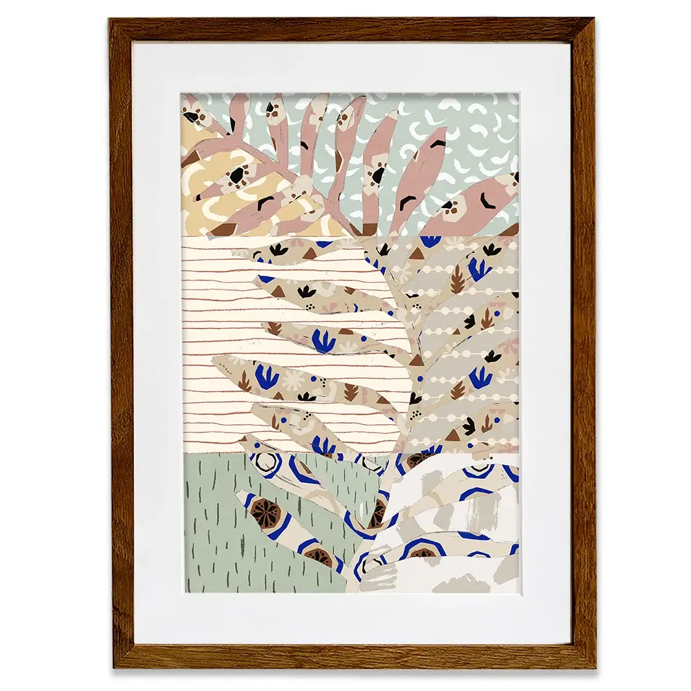 Pattern Play Leaf Framed Art Print Pattern Play Leaf Framed Art Print wall art product Treechild