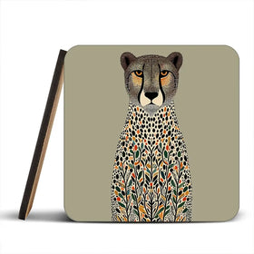 Patterned Cheetah Coaster Set Patterned Cheetah Coaster Set wall art product P & M Print Gallery