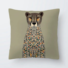Patterned Cheetah Cushion Patterned Cheetah Cushion wall art product P & M Print Gallery