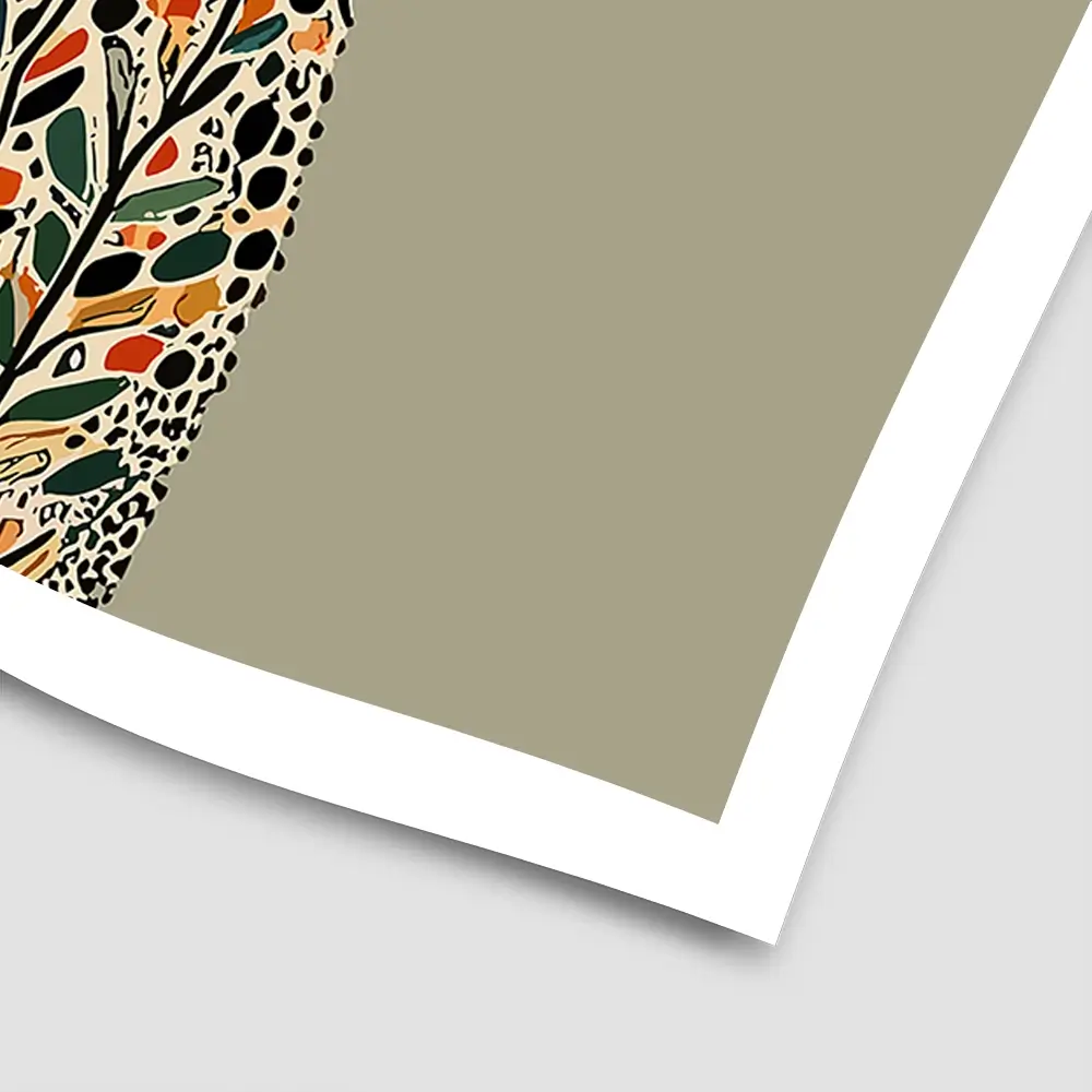 Patterned Cheetah Square Art Print Patterned Cheetah Square Art Print wall art product P & M Print Gallery