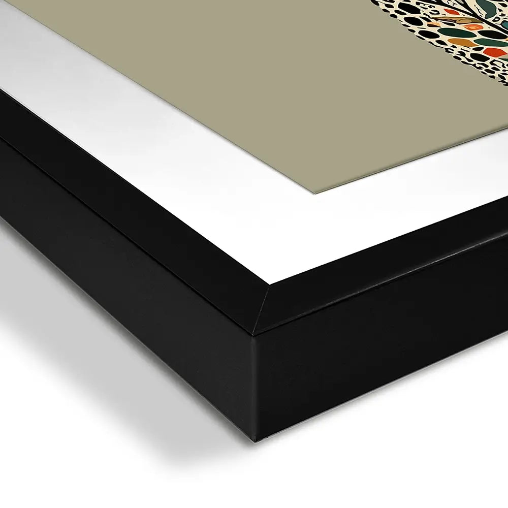 Patterned Cheetah Square Framed Art Print Patterned Cheetah Square Framed Art Print wall art product P & M Print Gallery