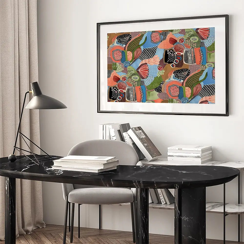 Patterns Framed Art Print Patterns Framed Art Print wall art product Art Print Shop