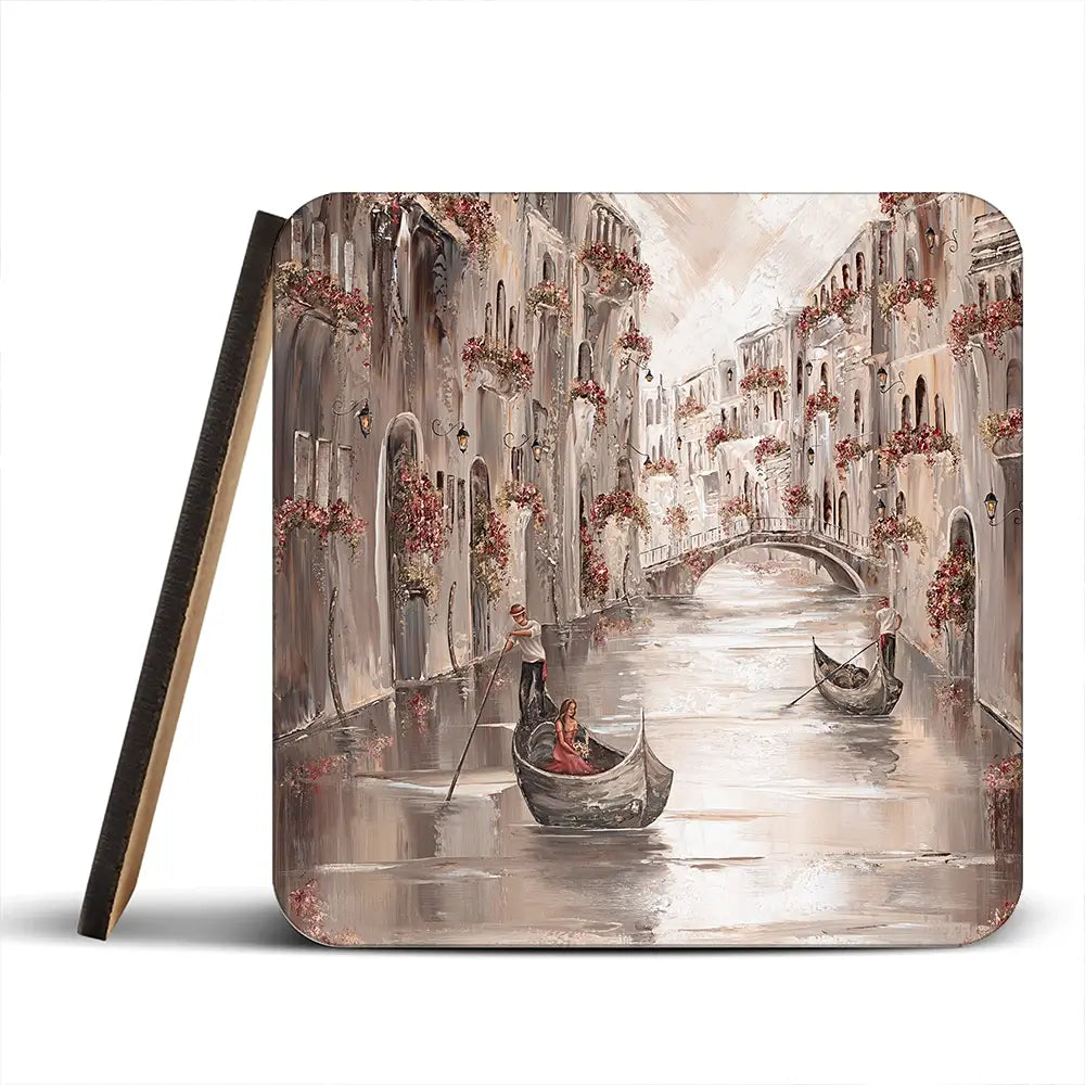 Peace In Venice Coaster Set Peace In Venice Coaster Set wall art product Art Print Shop