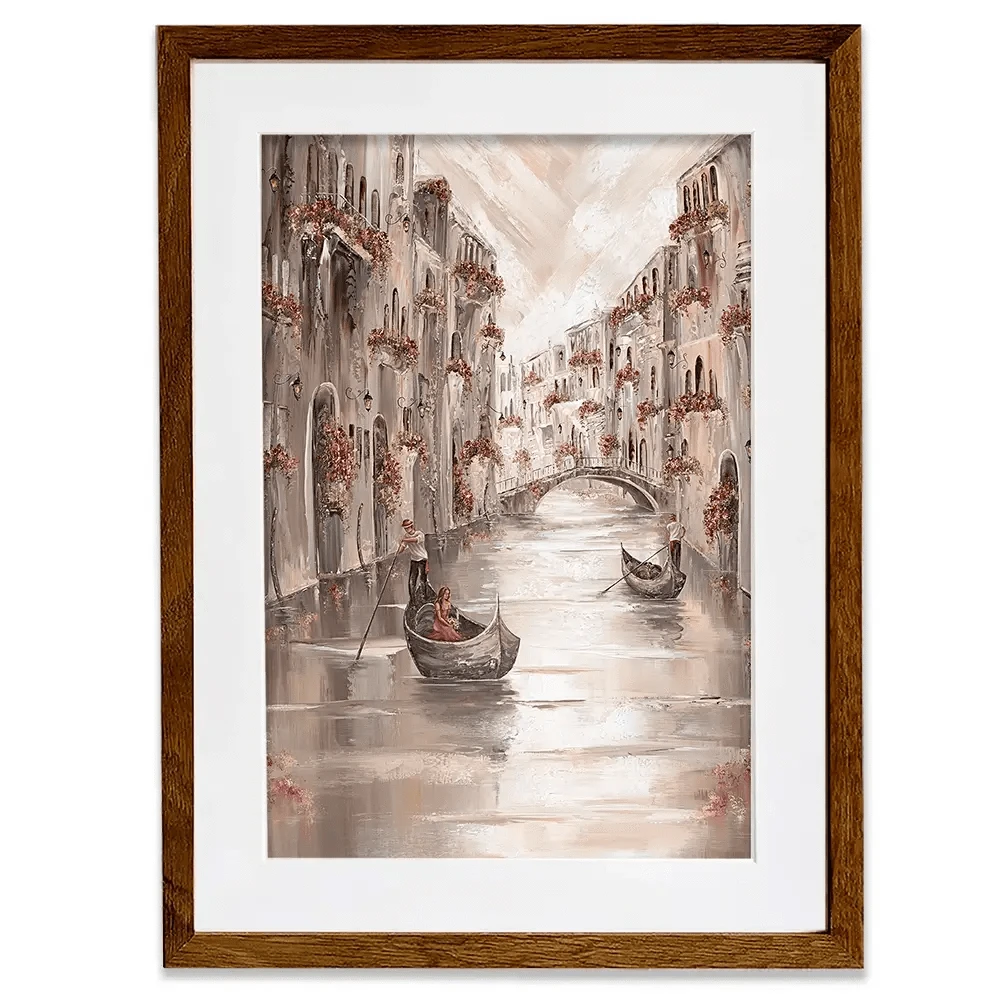 Peace In Venice Framed Art Print Peace In Venice Framed Art Print wall art product Isabella Karolewicz