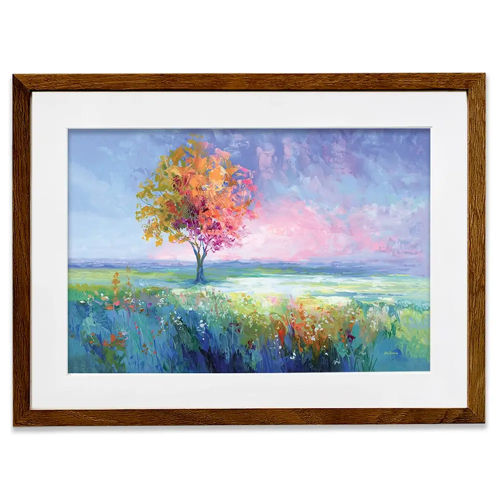 Peaceful Landscape Framed Art Print Peaceful Landscape Framed Art Print wall art product Leon Devenice