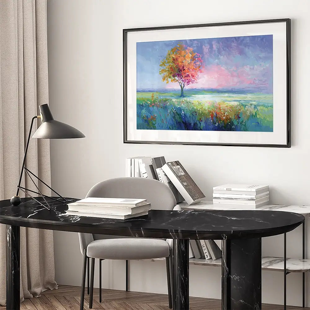 Peaceful Landscape Framed Art Print Peaceful Landscape Framed Art Print wall art product Leon Devenice