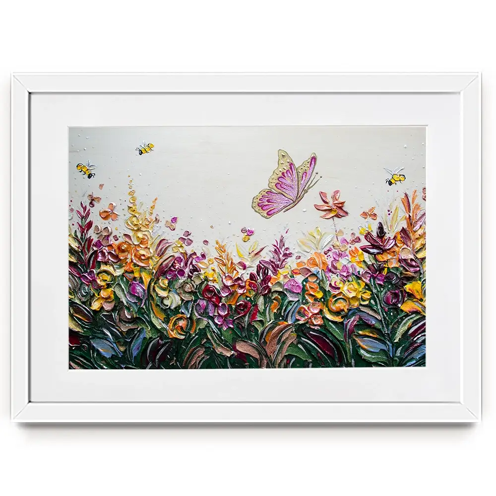 Peaceful Meadow Framed Art Print Peaceful Meadow Framed Art Print wall art product Nada Khatib
