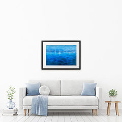 Peaceful Seascape Framed Art Print wall art product Jane Brookshaw