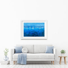Peaceful Seascape Framed Art Print wall art product Jane Brookshaw