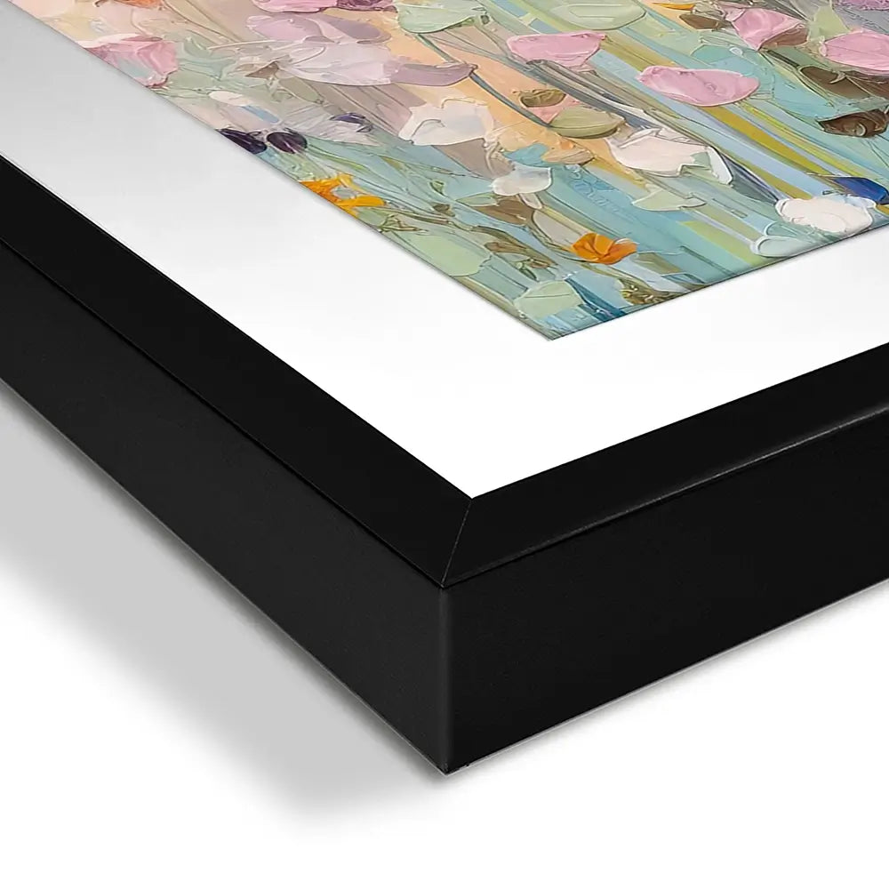 Peaceful Wildflowers Square Framed Art Print Peaceful Wildflowers Square Framed Art Print wall art product Gina Kelly - Independent