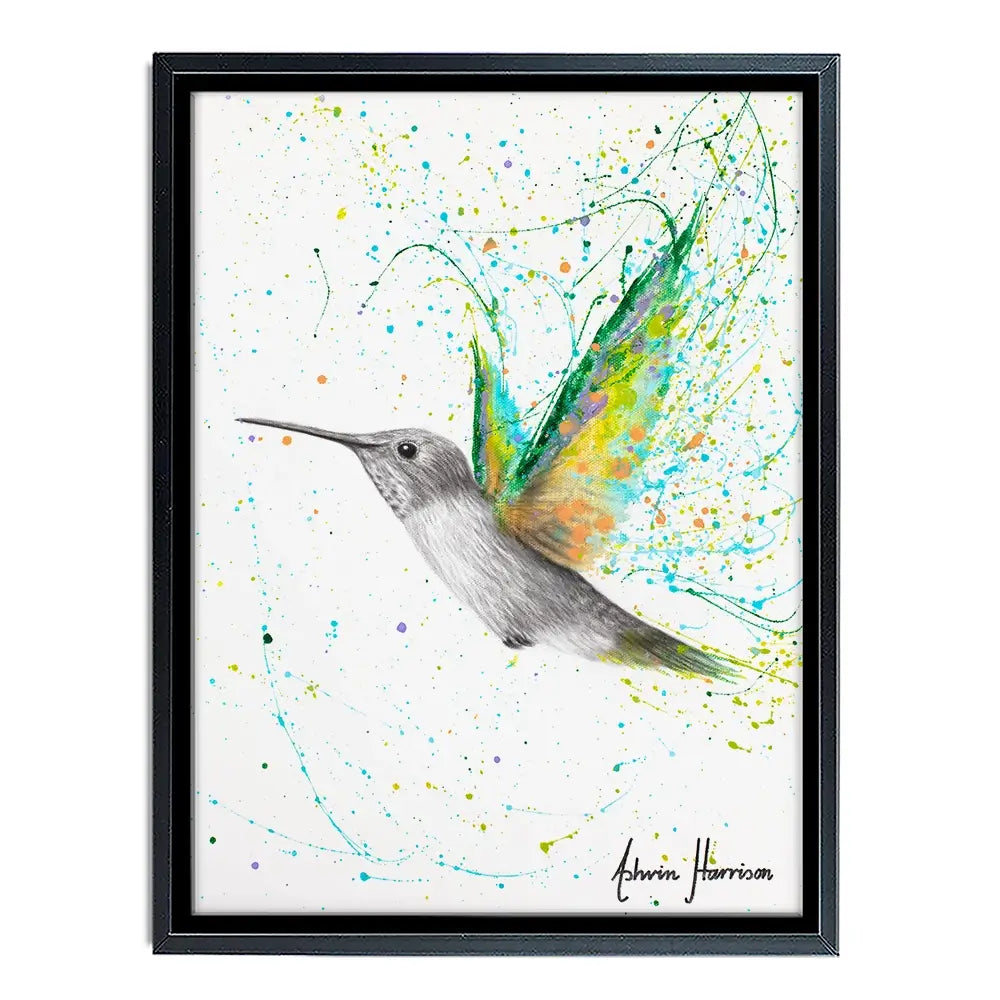 Peach Summer Hummingbird Canvas Print Peach Summer Hummingbird Canvas Print wall art product Ashvin Harrison