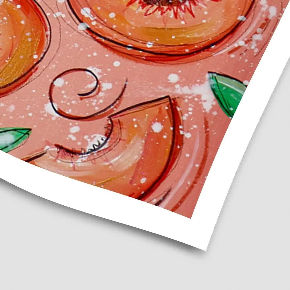 Peaches Art Print Peaches Art Print wall art product Elizabeth White